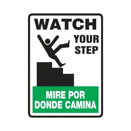 SPANISH BILINGUAL SAFETY SIGN SBMSTF506XP